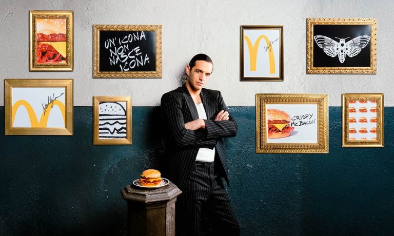 La nouvelle campagne de McDonald&rsquo;s avec Achille Lauro est la musique, la mode et l&rsquo;iconicité
