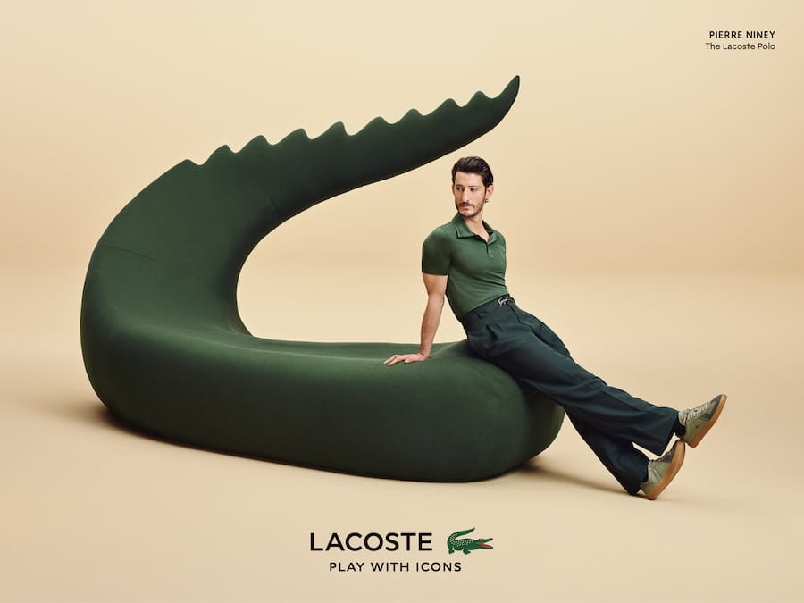 Lacoste joue avec des icônes