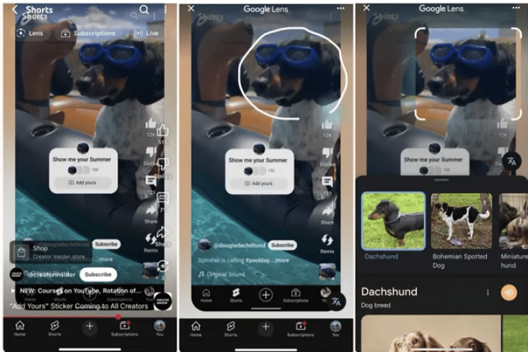 YouTube intègre Google Lens pour les recherches visuelles