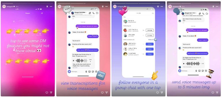 Sur Instagram, la transcription des messages vocaux arrive