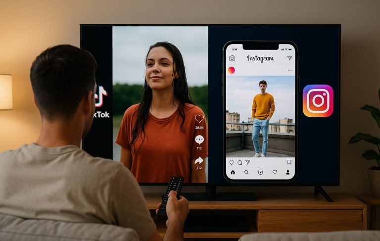 Instagram et Tiktok arrivent à la télévision