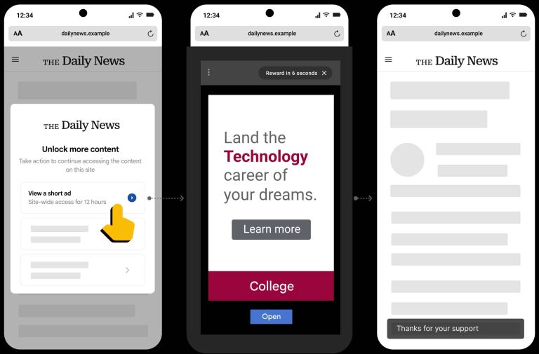 Google Lancia propose un wall pour aider les éditeurs à récupérer les revenus perdus en raison de l&rsquo;IA