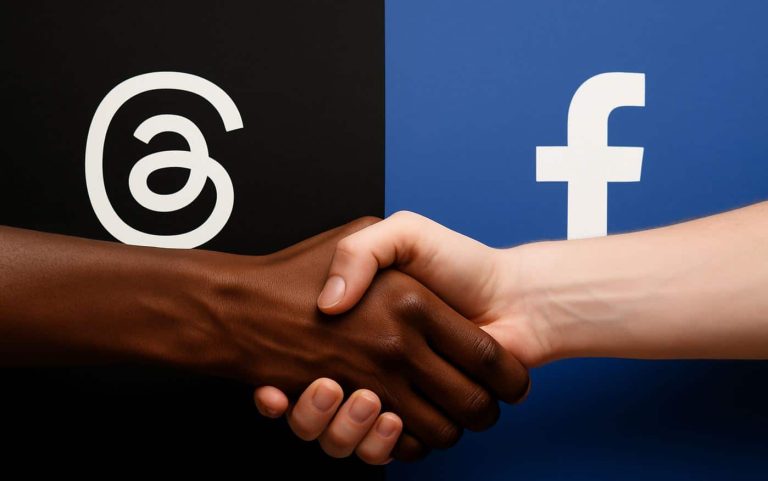 Threads testa la connexion avec le profil Facebook