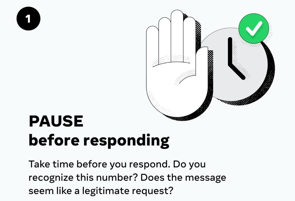 Meta enverra des messages contre WhatsApp Scams