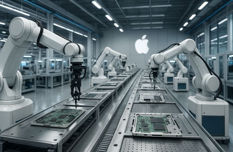 Apple oblige les fournisseurs à adopter la robotique dans la production d&rsquo;iPhone et de Mac