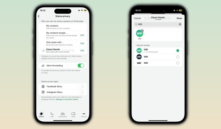 Meta présente la fonction des amis proches sur WhatsApp