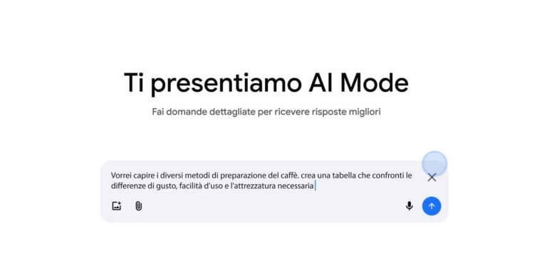 Google lance le mode AI en Italie