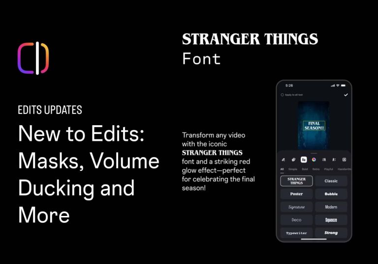 Modifications des méta mises à jour : plus de commandes d&rsquo;édition, un volume intelligent et la nouvelle police Stranger Things