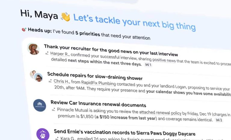Google met à jour Gmail avec une boîte de réception intelligente, des aperçus de l&rsquo;IA et une relecture