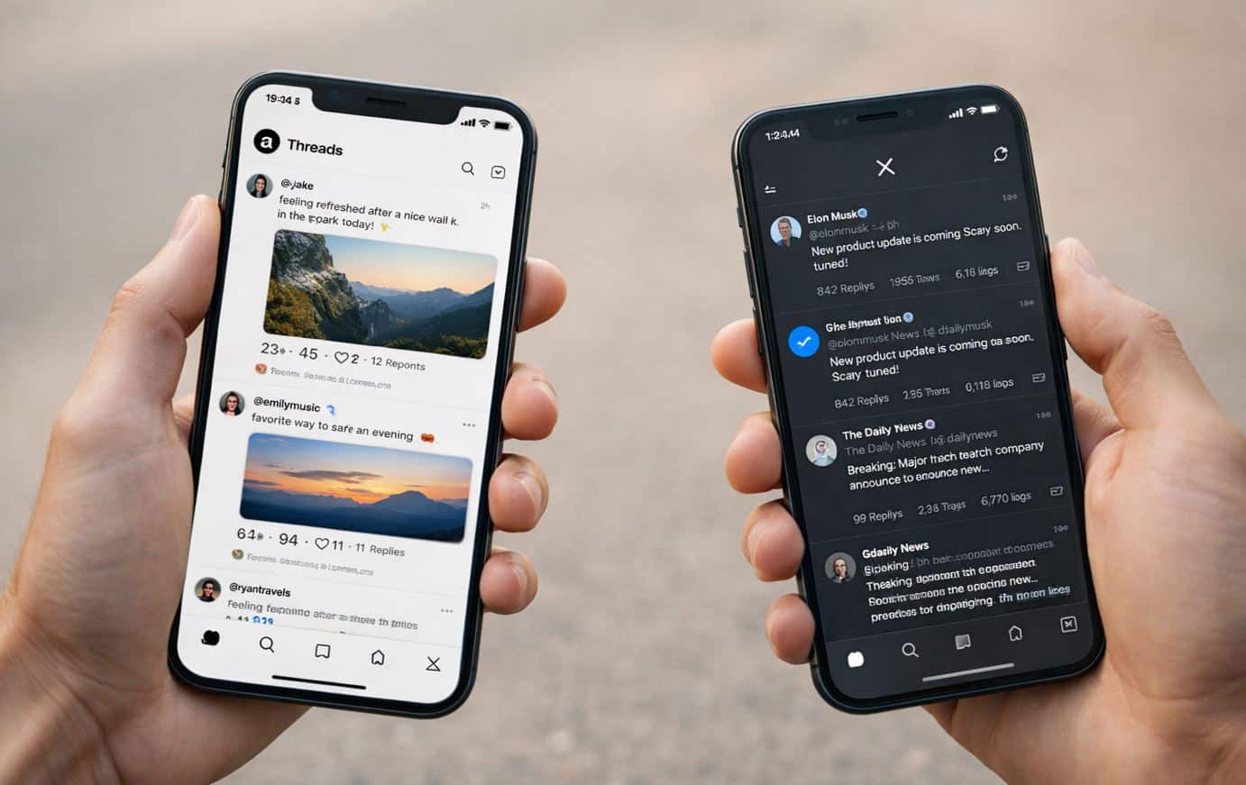 Threads dépasse X en termes d'utilisation mobile mondiale, mais le Web détient la balance