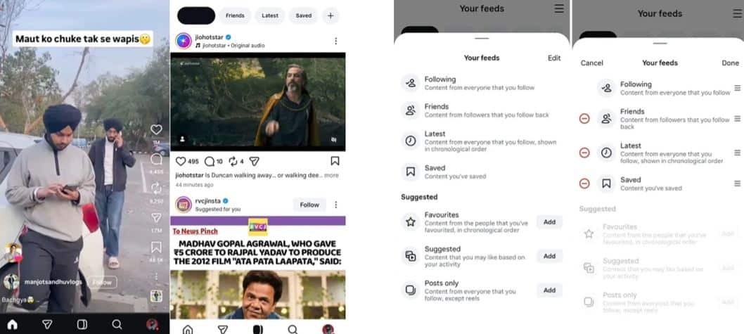 Instagram place Reels au centre avec la nouvelle mise à jour et change l'expérience utilisateur