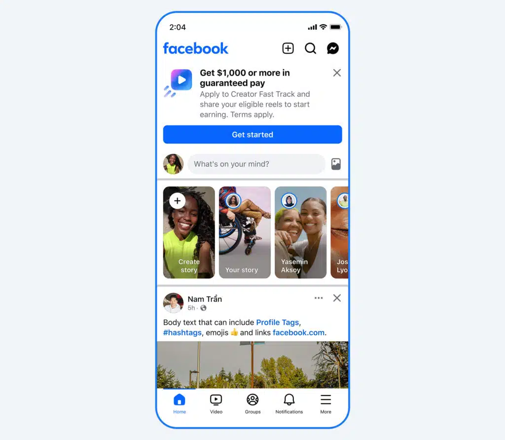 Procédure accélérée pour les créateurs de Facebook