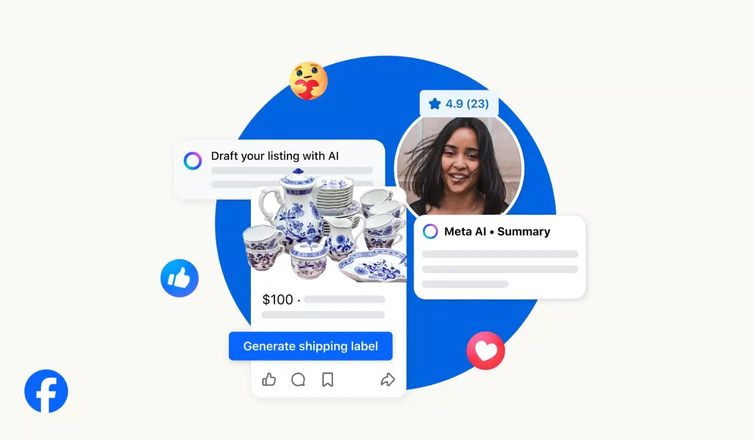 Facebook Marketplace introduit Meta AI pour répondre automatiquement aux messages des acheteurs