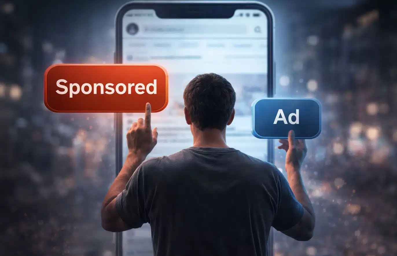 Meta modifie les étiquettes publicitaires et remplace Sponsorisé par Ad