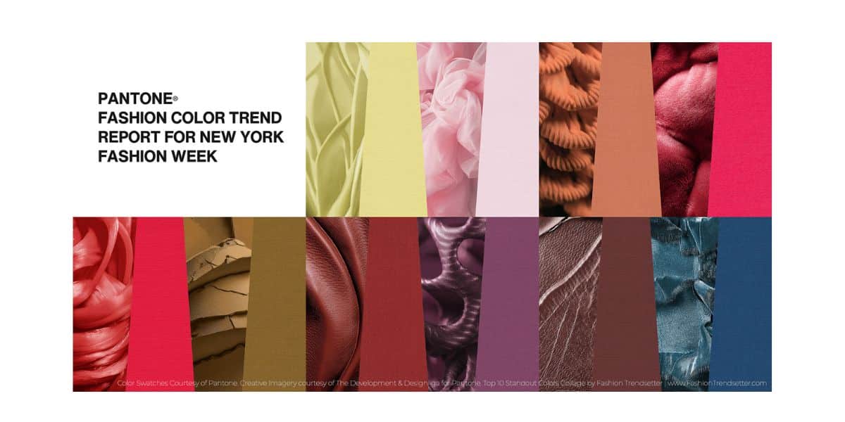 Tendances couleurs PANTONE pour l’automne/hiver 2026-2027