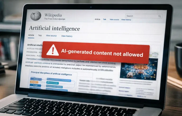 Wikipédia interdit les textes générés par l&rsquo;intelligence artificielle