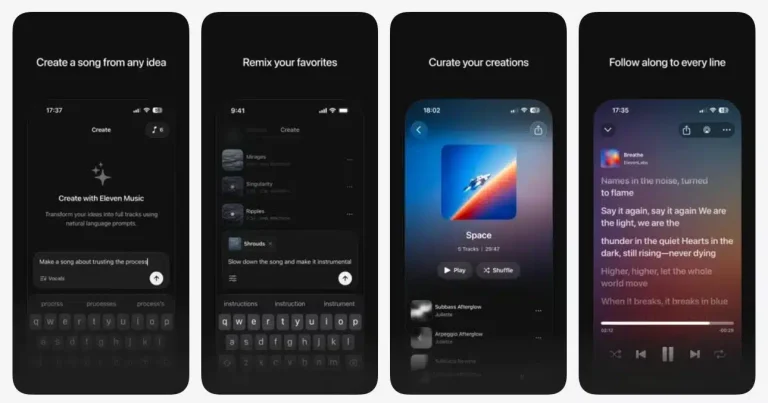 ElevenLabs lance également une application pour créer de la musique avec l&rsquo;IA