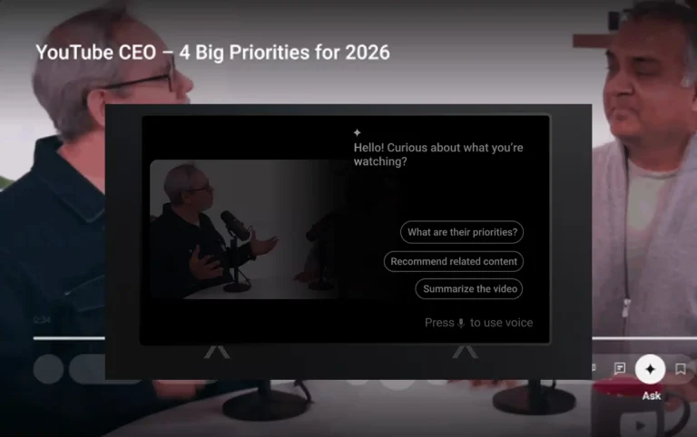 YouTube intègre un chatbot IA sur les smart TV
