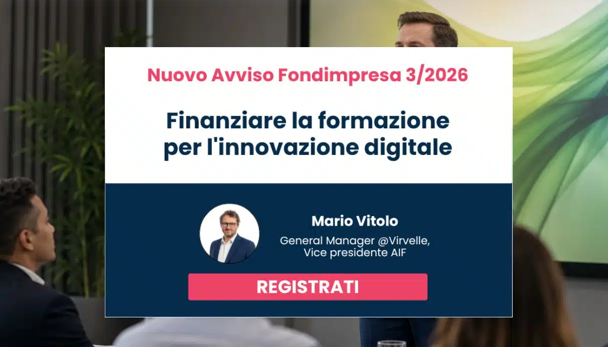 Avis Fondimpresa 3/2026: finance la formation sur l'innovation numérique