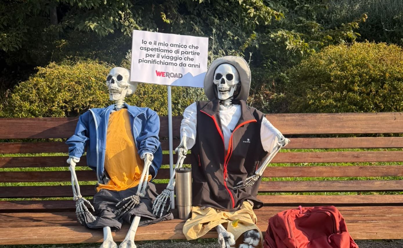 Halloween, les squelettes WeRoad attendent des amis qui ne partent jamais